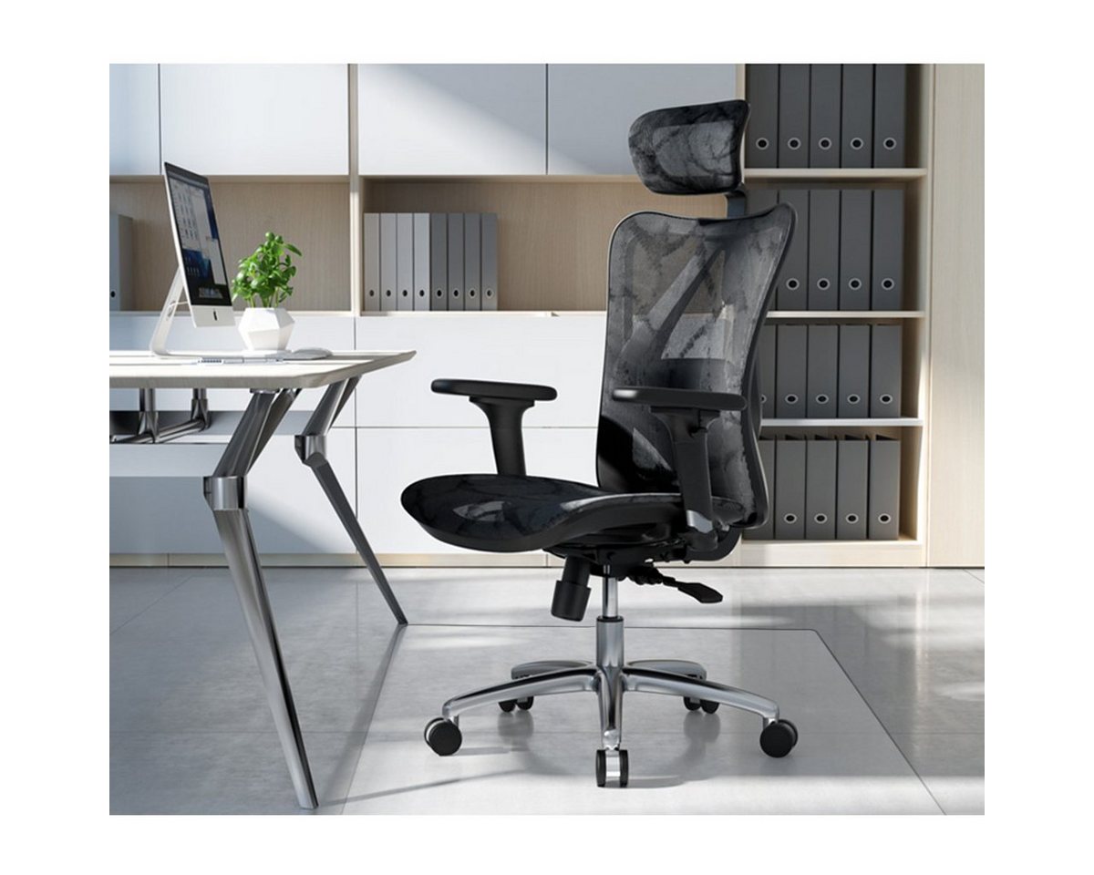 COSTWAY Bodenschutzmatte, für Laminat, Parkett, 120x150cm, transparent – Bild 3 von 5