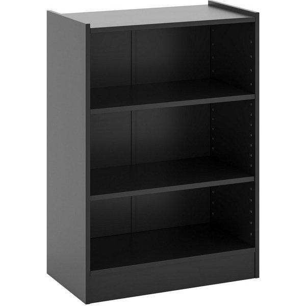 COSTWAY Bücherregal, mit 3 Fächern & verstellbaren Regalen, 30x50x75cm