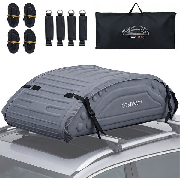 COSTWAY Dachbox, Dachkoffer fuirs auto, Dachtasche für dachträger