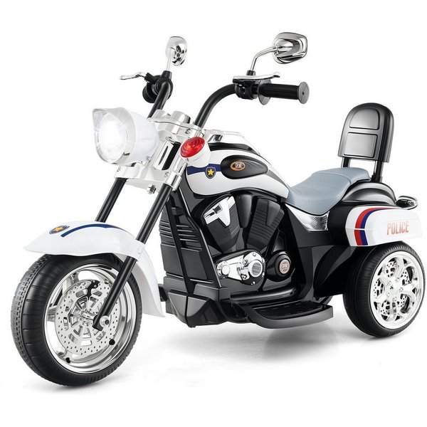 COSTWAY Elektro-Kindermotorrad, 6V mit Hupe & Vor-und Rückwärtsschalter