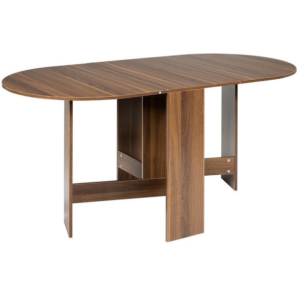 COSTWAY Esstisch Klapptisch, ausziehbar Breite 45-163 x 80 x 75cm, Holz