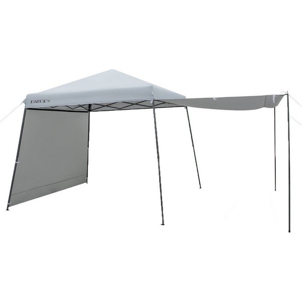 COSTWAY Faltpavillon Pop Up Pavillon, mit 2 Seitenteilen, mit Seitenwänden & Markisen