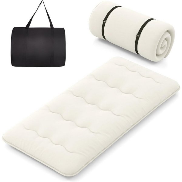 Futonmatratze, COSTWAY, 10 cm hoch, Futon Matratze, Tatami-Matte, Klappmatratze, 90x200cm