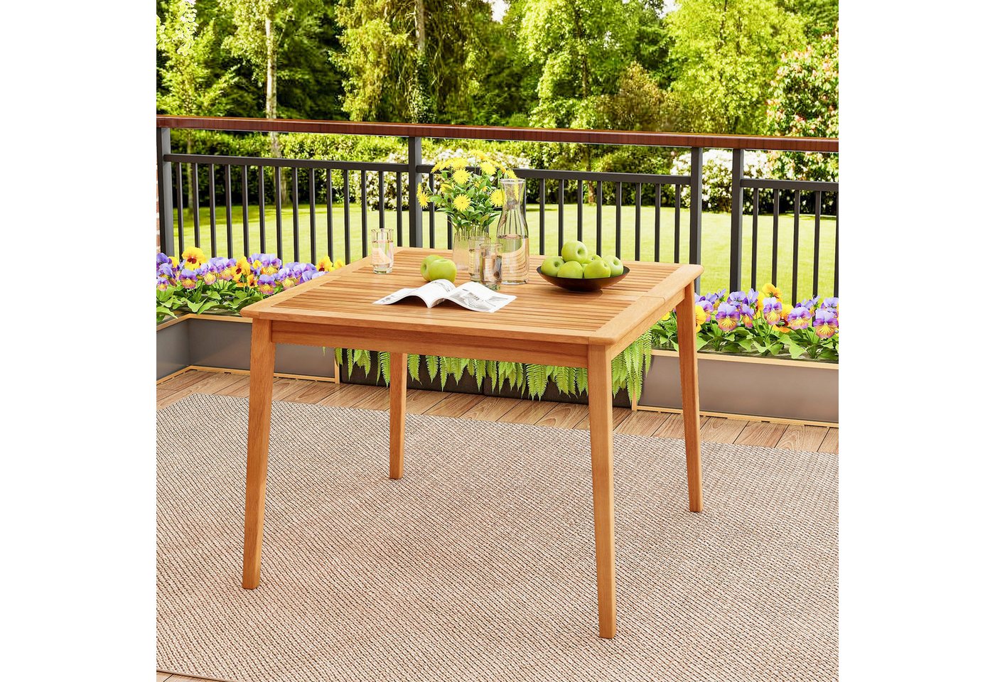 COSTWAY Gartentisch – Bild 2 von 5