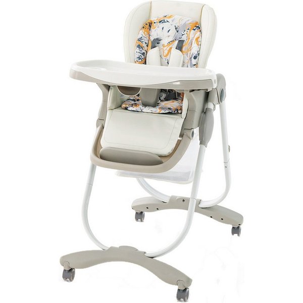 COSTWAY Hochstuhl Babystuhl, klappbar, verstellbar, mit Liegefunktion & Rädern