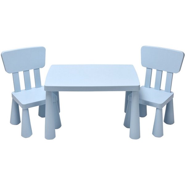 COSTWAY Kindersitzgruppe 3 TLG. Kindermöbel, (Kindertisch mit 2 Stühlen)