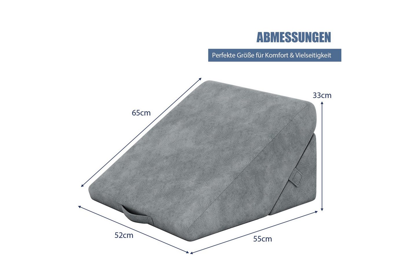 COSTWAY Kopfkissen, Füllung: Memory Foam, Rückenschläfer, Set, 7 in 1 – Bild 4 von 5