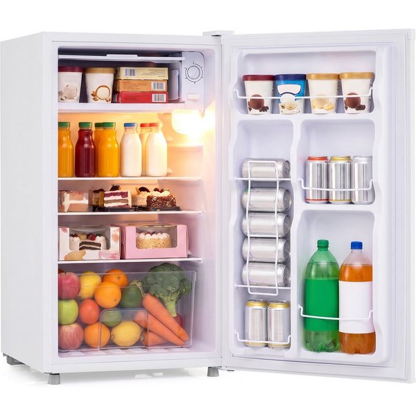 COSTWAY Kühlschrank FP11237DE/BC-98, 77.5 cm hoch, 44.5 cm breit, 98L, < 39dB