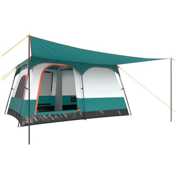 COSTWAY Kuppelzelt, Personen: 6, wasserdichtes Campingzelt mit Tragetasche