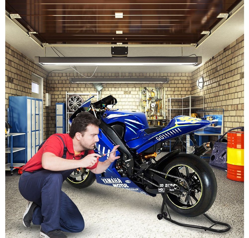 COSTWAY Motorrad-Hauptständer, 23cm-32cm breitenverstellbar, für Hinterrad – Bild 3 von 5