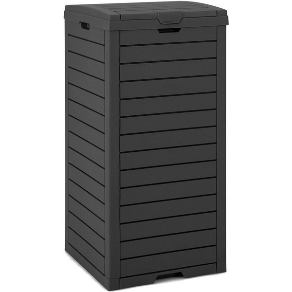 COSTWAY Mülleimer, 141L Mülltonne, mit Deckel & ausziehbarer Flüssigkeitsschale