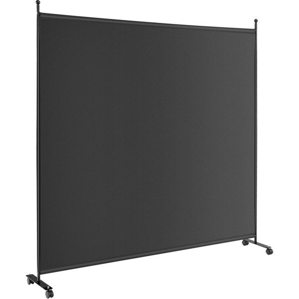 COSTWAY Paravent, Raumteiler auf Rollen, faltbar, 184 x 184cm