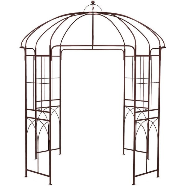 COSTWAY Rosenbogen Torbogen, 256cm, aus Metall