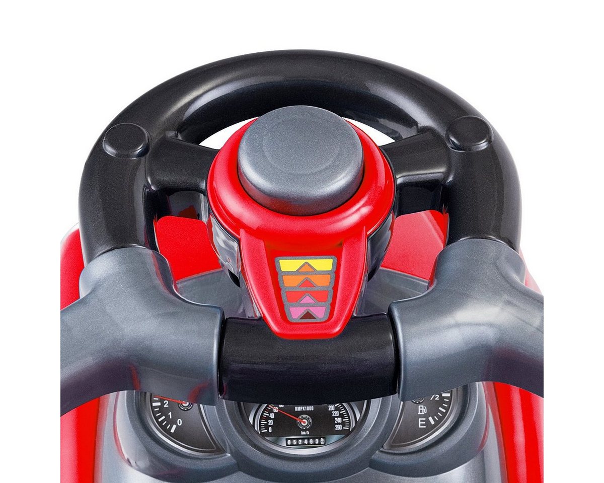 COSTWAY Rutscherauto 3 in 1 Schiebeauto, mit Schiebgriff & Stauraum – Bild 2 von 5