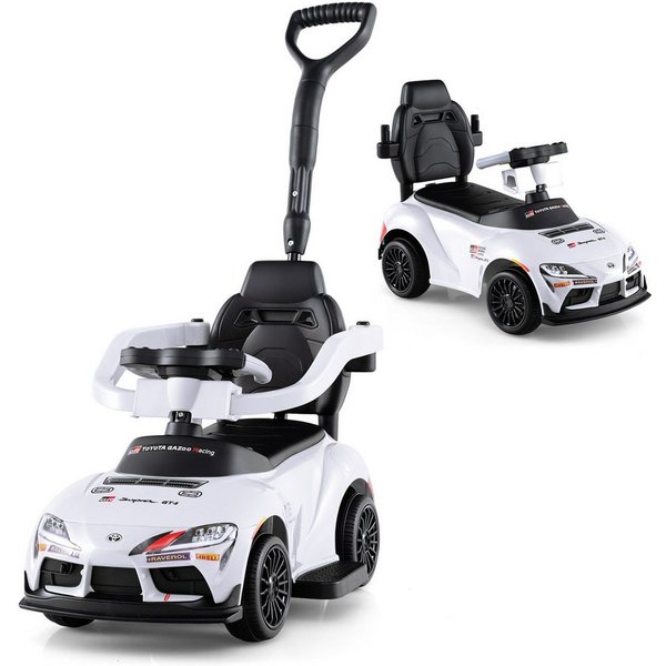 COSTWAY Rutscherauto, (1-tlg), Rutschauto, Kinderauto mit Schiebegriff, Stauraum