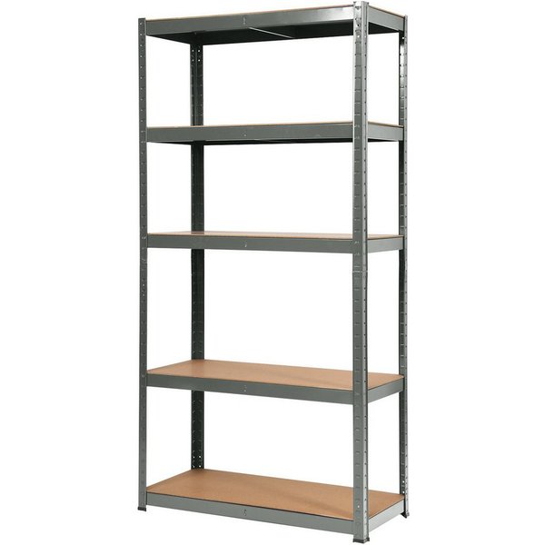COSTWAY Schwerlastregal, 5 Ebenen, bis 175kg pro Ebenen 180x90x40cm Grau