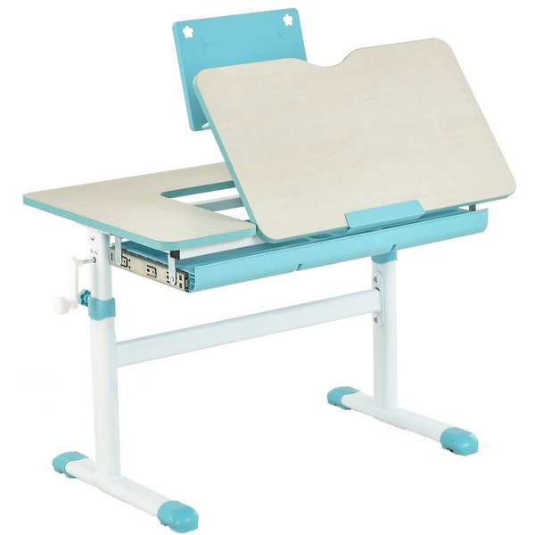 COSTWAY Sitzgruppe Kindermöbel Set, (1-tlg), Kinderschreibtisch höhenverstellbar