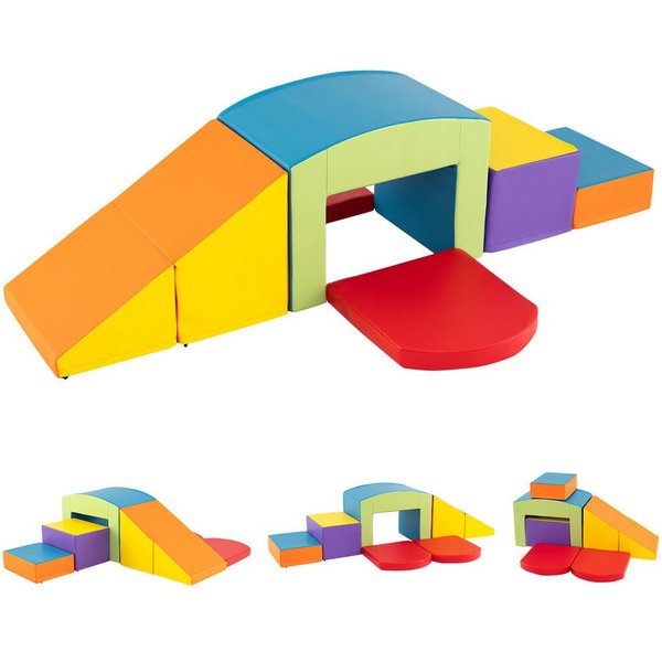 COSTWAY Spielbausteine, (6 St), Schaumstoffbausteine für Kinder ab 1 Jahr