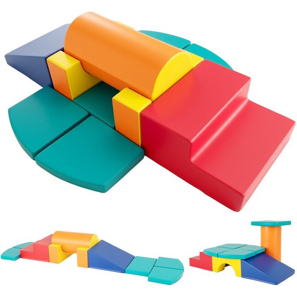 COSTWAY Spielbausteine, (10 St), Softbausteine für Kinder ab 1 Jahr