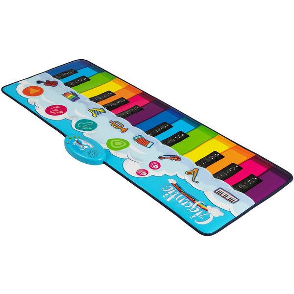 COSTWAY Spielmatte, Musikspielmatte mit 8 Instrumentenklängen, 120 x 47