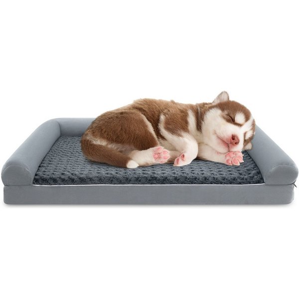 COSTWAY Tierbett, Hundebett, Hundesofa, mit waschbarer Bezug, Größe L