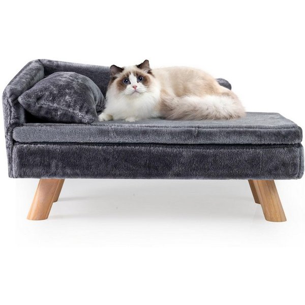 COSTWAY Tiersofa, Katzensofa, Katzenbett, mit 2 abnehmbaren Kissens