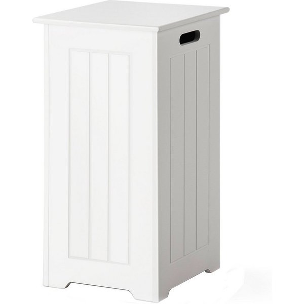 COSTWAY Wäscheschrank Wäschekorb schmal mit Deckel,Höhe 61cm,Badezimmer