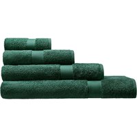 Cotonea Frottier Handtuch 50 x 100 cm, Bio-Baumwolle, smaragd