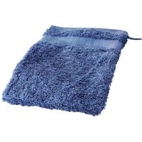 Cotonea Frottier Waschhandschuh 15 x 20 cm, Bio-Baumwolle, lapis
