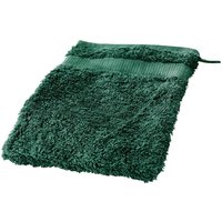Cotonea Frottier Waschhandschuh 15 x 20 cm, Bio-Baumwolle, smaragd
