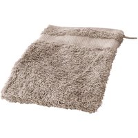 Cotonea Frottier Waschhandschuh 15 x 20 cm, Bio-Baumwolle, leinen