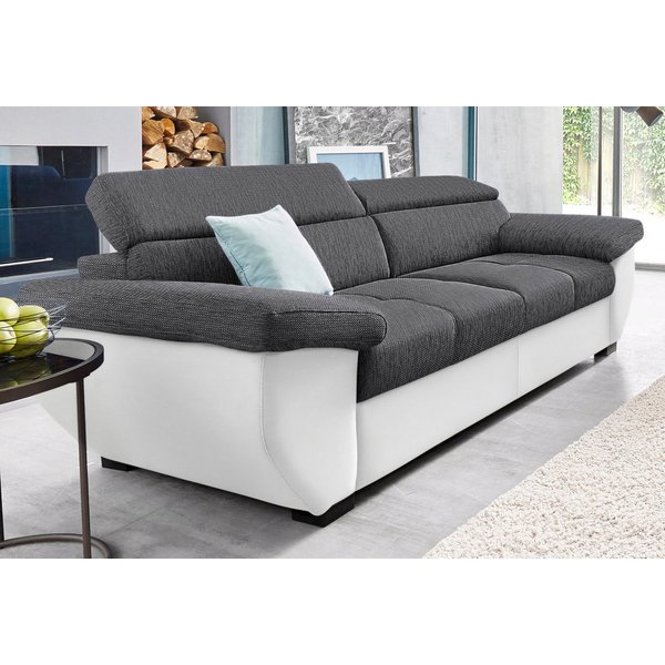 COTTA 2,5-Sitzer Speedway, Big-Sofa mit Kopfteilverstellung