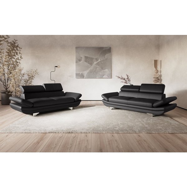 COTTA 3-Sitzer Enterprise, B: 233cm, modernes Einzelsofa, Big-Sofa, mit Armteilverstellung & Kopfteilverstellung