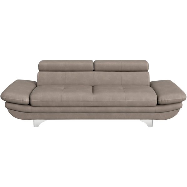 COTTA 3-Sitzer Enterprise, B: 233cm, modernes Einzelsofa, Big-Sofa, mit Armteilverstellung & Kopfteilverstellung