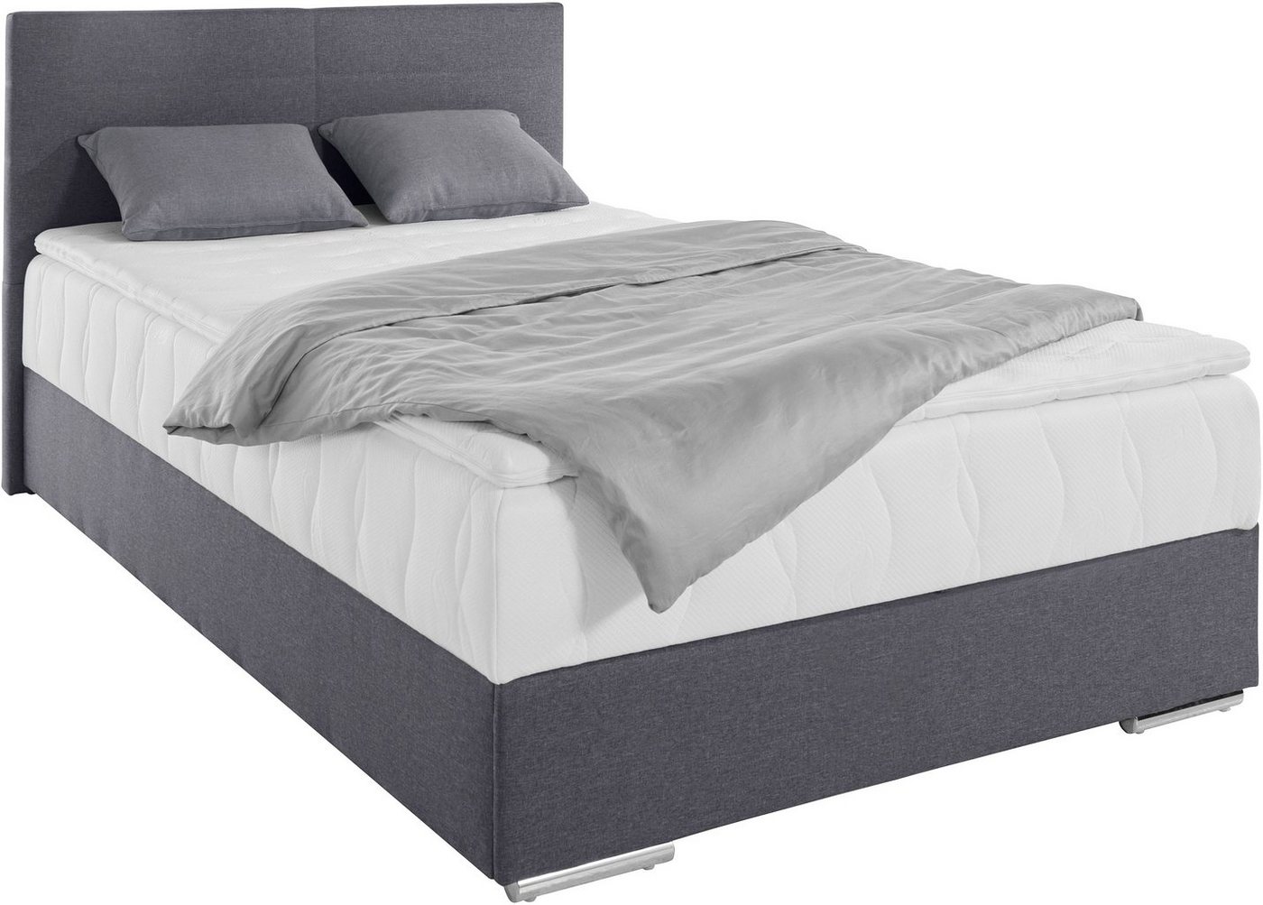 COTTA Boxbett TOM, Stauraumbett mit Bettkasten & 5-Zonen-TFK-Matratze H3, Komfortschaumtopper, Struktur-oder Karostoff, 90/120/140 cm x 200 cm – Bild 2 von 5