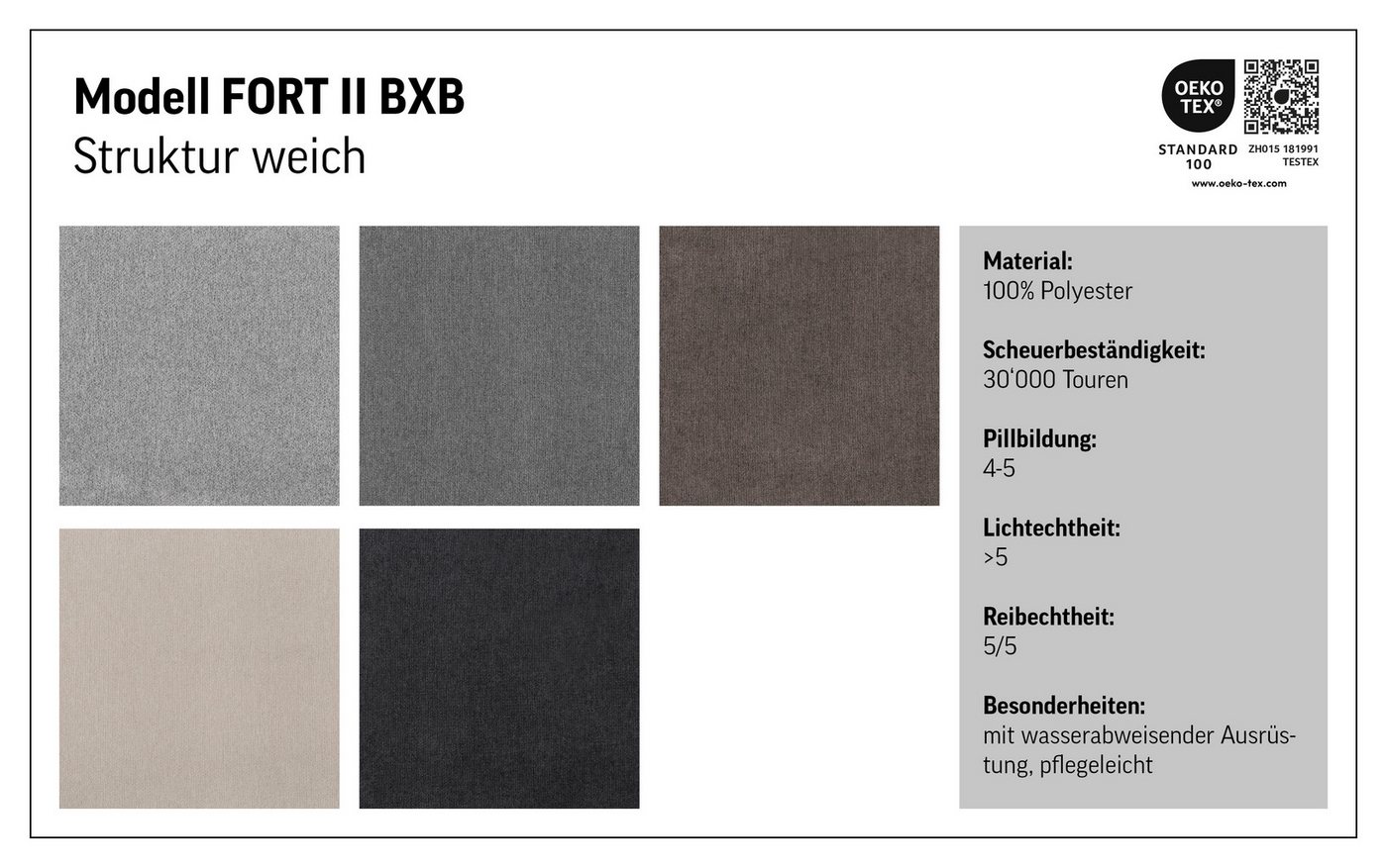 COTTA Boxspringbett FORT II, Stauraum- und Familien-Bett mit Bettkasten & TFK-Matratze, inkl. Topper, softer Strukturstoff, 160-240 cm x 200 cm – Bild 5 von 5