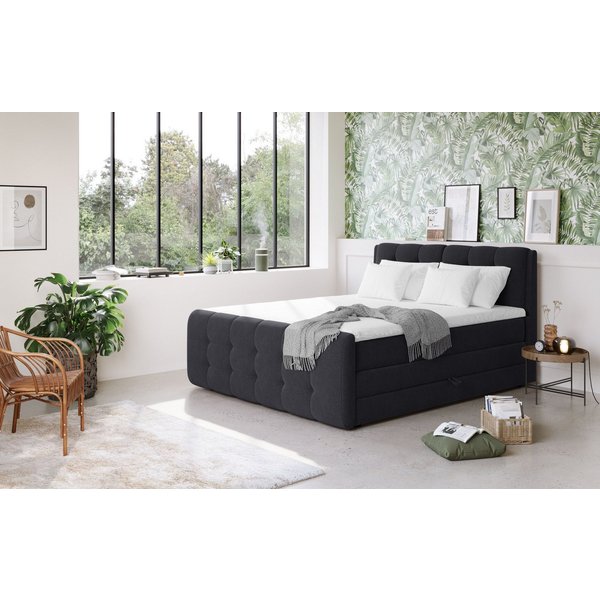 COTTA Boxspringbett Fort mit Bettkasten, inkl. Topper, erhältlich in verschiedenen Breiten (160cm, 180cm & 200cm)