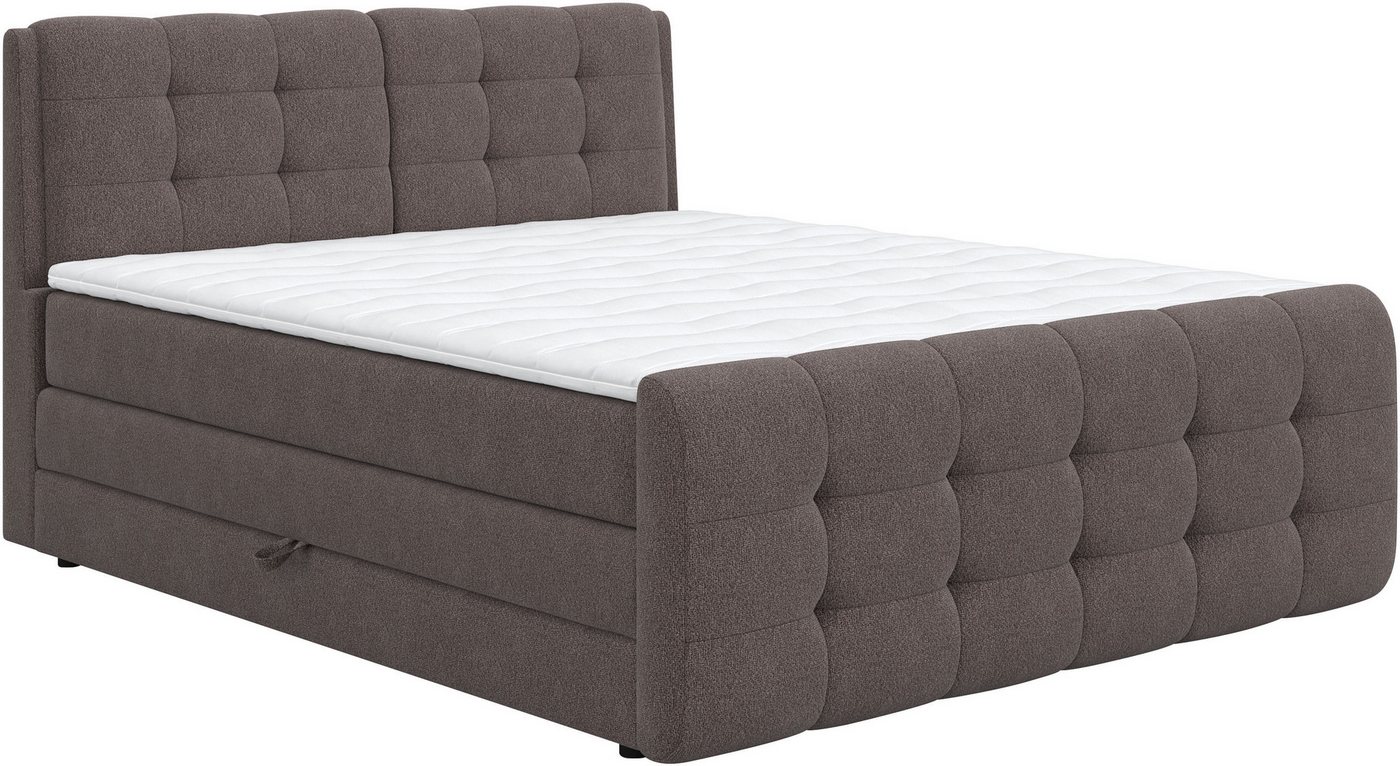 COTTA Boxspringbett FORT, Stauraumbett mit Bettkasten & 7-Zonen-TTFK-Matratze H2-H4, erhältlich in verschiedenen Breiten (160cm, 180cm & 200cm) – Bild 2 von 5