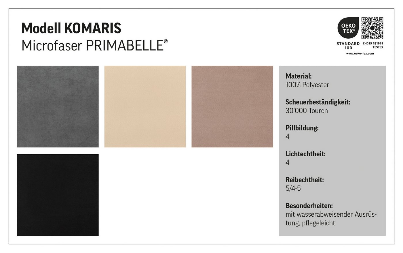 COTTA Hocker Komaris, B: 100 cm, individuell zu kombinieren – Bild 3 von 5