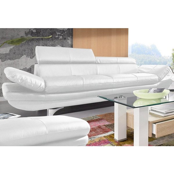 COTTA Polstergarnitur Enterprise, (Set), Set bestehend aus: 3-Sitzer mit Arm- & Kopfteilverstellung & Hocker