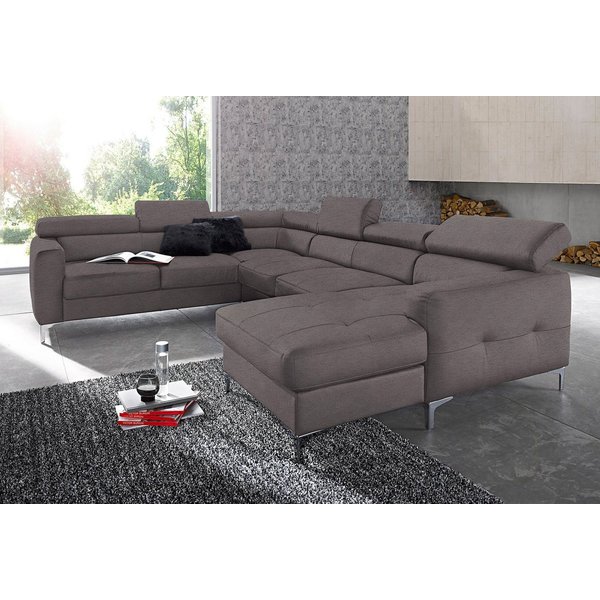 COTTA Wohnlandschaft Sammy U-Form, B: 304 cm, Kopfteilverstellung, optional Schlaffunktion & Bettkasten