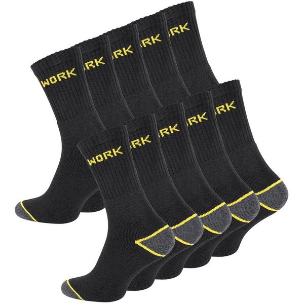 Cotton Prime® Socken Work-Socks (10-Paar) robuster Materialmix