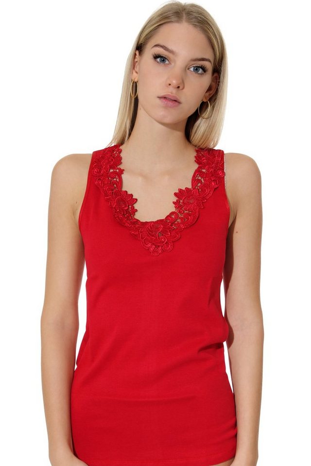 Cotton Prime® Unterhemd mit Spitze in angenehmer Baumwollqualität – Bild 3 von 5