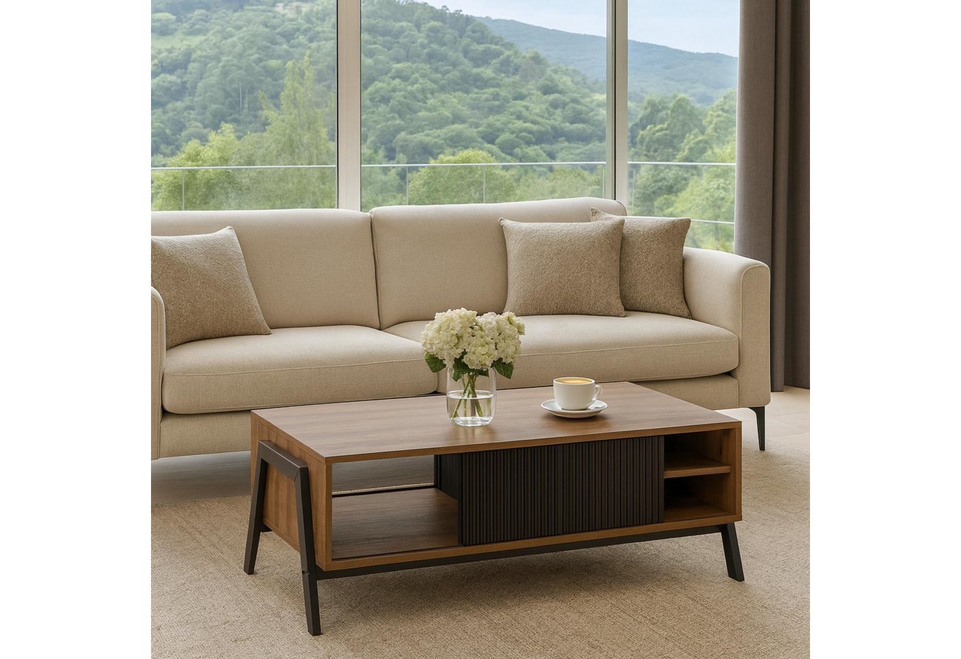 MCW Couchtisch MCW-O40-C, Mit Fußbodenschoner – Bild 5 von 5