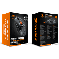 COUGAR Gaming Maus AirBlader Tournament, Kabelgeb., Schwarz