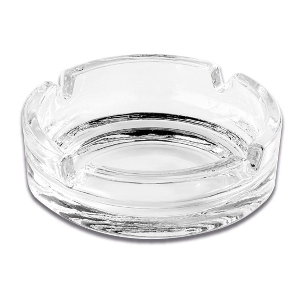 Coumo Aschenbecher 6x Glas Ascher, Transparent 11cm, für draussen, 6er Set - Ideal für Bistro, Gastro, Garten, Zuhause... – Bild 4 von 4