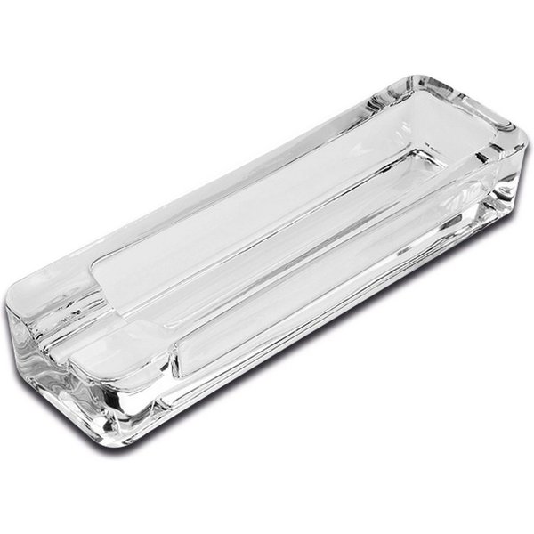 Coumo Aschenbecher Zigarrenaschenbecher Glas, Transparent, 1er Ablage, Schwer & edel
