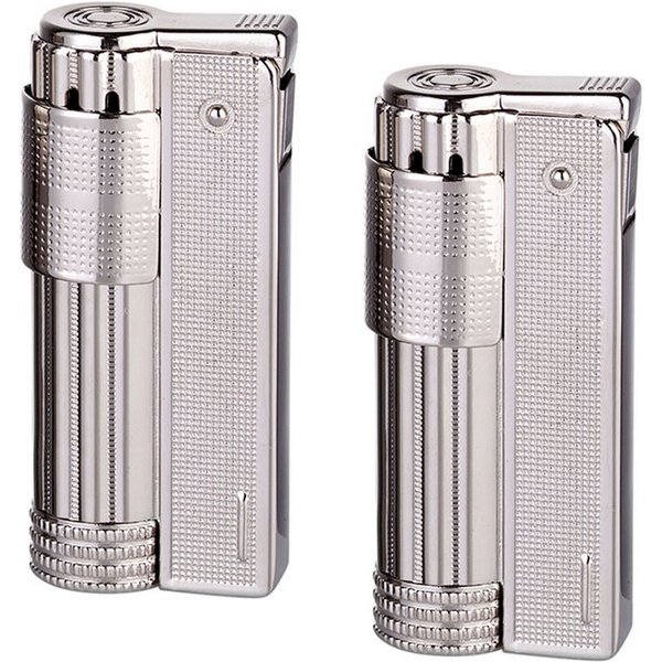 Coumo Feuerzeug 2x Feuerzeug Retro Klassiker Metall Benzinfeuerzeug Vintage