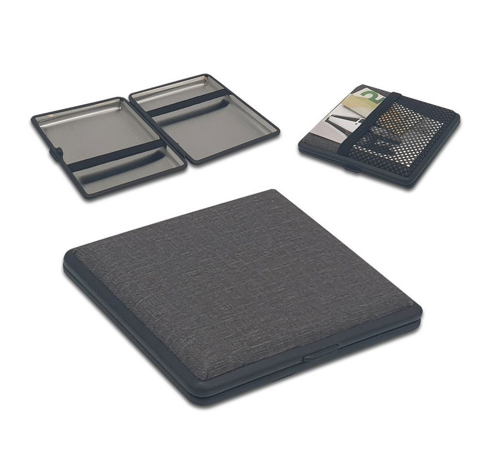 Coumo Kartenetui Kartenhalter Zigarettenetui Stoff Design Visitenkarten Etui Haltenetz – Bild 2 von 3