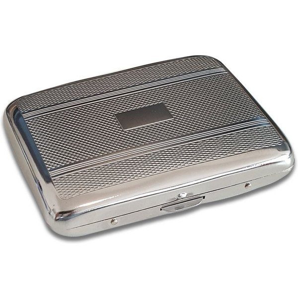 Coumo Sammleretui Zigarettenetui, Venetian Design, Antik Dekor, Fabe: Silber, Metall